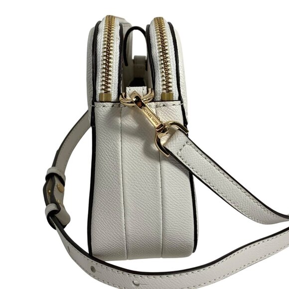 MICHAEL MICHAEL KORS Houston Crossgrain Leather Double-Zip Crossbody Bag EUC - Picture 2 of 11